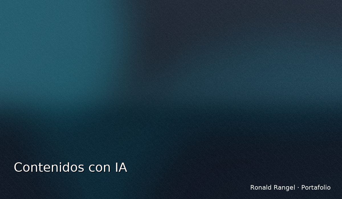 Contenidos con IA